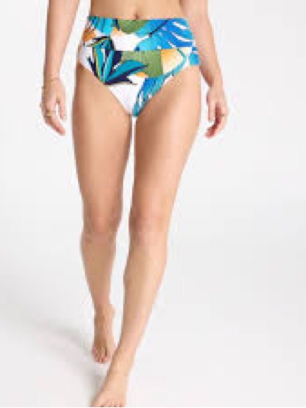 Calia Wide Band High Rise Bikini Bottom NWOT